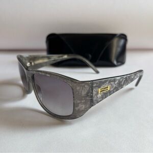 FENDI  Gray Marble Patterned Sunglasses VTG SL 7692